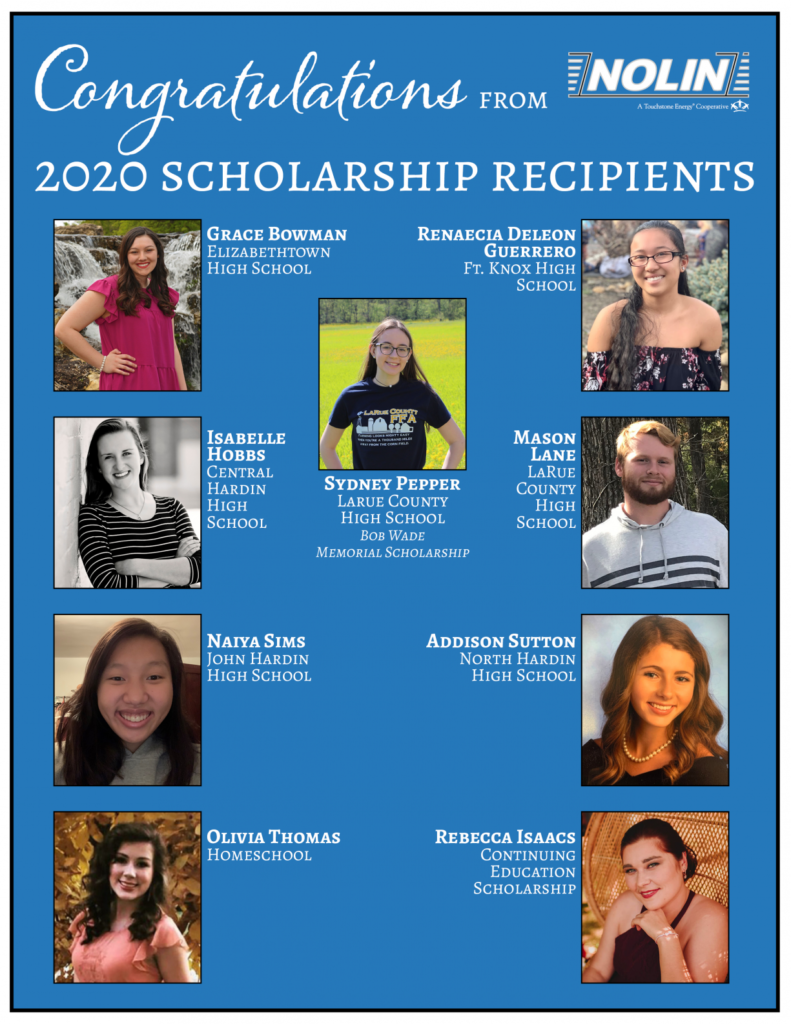2020 scholarship recipients