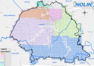 Nolin Service Area Map